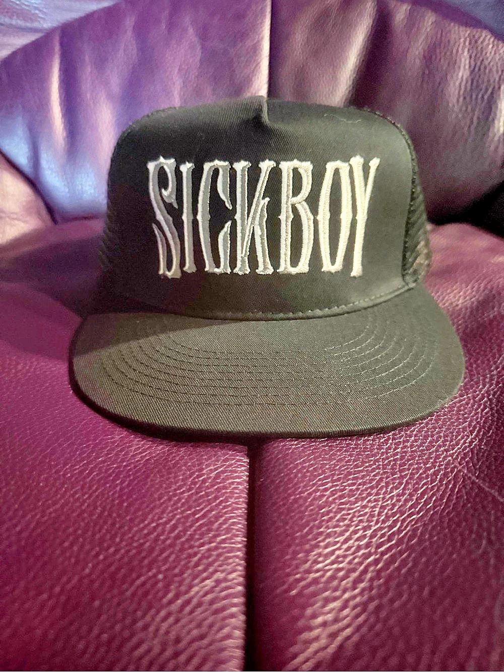Sickboy Motorcycles Trucker Hat in Black Like New